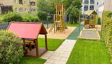 Kita Little Giants München Giesing - Spielplatz