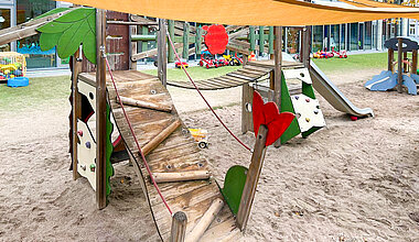 Kita Kleine Riesen Esslingen Hengstenberg Areal - Klettergerüst