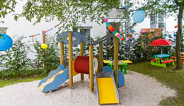 Kita Kleine Riesen Esslingen Plochinger Straße - Spielplatz