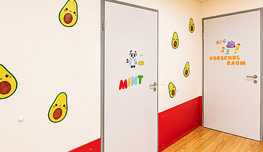 Kita Kleine Riesen Köln Ossendorf - Flur zum MINT- und Vorschulraum